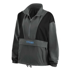 ERIN ANDREWS Womens Gray Zippered Pocketed Popover Packable Logo Jacket XL